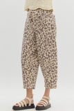 Leopard MidRise Ankle Pants
