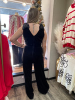 Christmas Party Velvet Jumpsuit