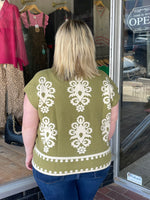 Lightweight Damask Sweater