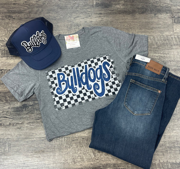 Bulldog Checkered Tee