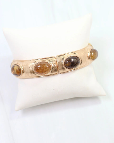 Hallie Stretch Bracelet Tortoise
