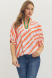 Multicolor Dolman Top
