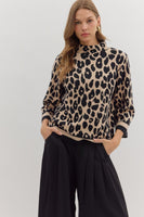 Leopard 3/4 Sleeve Sweater