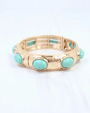 Hallie Stretch Bracelet Turquoise