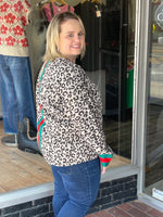 Leopard Top with Color Accents