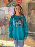 Nutcrackers Detailed Oversized Sweatshirt