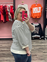 Striped Print Top