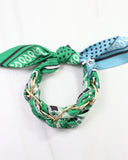 Fontana Chain Scarf Bracelet Green