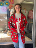 Christmas Leopard Cardigan