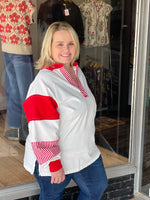 Varsity Stripe Game Day Pullover