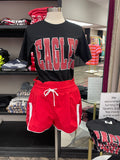 Windbreaker Waistband Shorts - Red