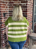 Matcha Striped Sweater