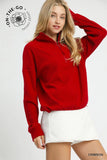 Ribbed Half-Zip Pullover