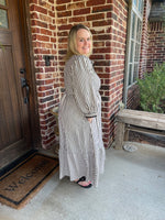 Striped Midi Dress