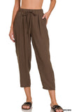 DRAWSTRING ELASTICBAND WAIST PANTS