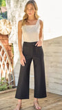 Super stretch knit pants with pocket on the front
