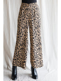 Print wide-leg pants