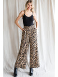 Print wide-leg pants