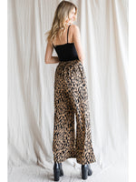 Print wide-leg pants