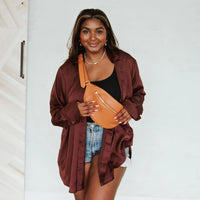 SWEET TALK SLING BAG - BROWN