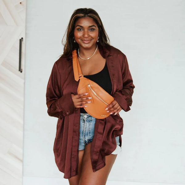 SWEET TALK SLING BAG - BROWN