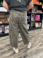 Leopard Barrel Pants