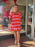 Bold Stripe Mini Dress