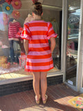 Bold Stripe Mini Dress