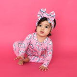 Maeve Castles RUFFLE ZIP Bamboo One Piece Baby Outfit