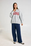 Oklahoma Split-Neck Terry Sweatshirt