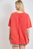 Oversized Vintage Number Graphic Tee