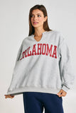 Oklahoma Split-Neck Terry Sweatshirt