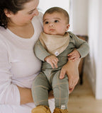 Organic Cotton Baby Bandana Bibs - Sea Foam Blue: Sea Foam Blue