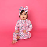 Maeve Castles RUFFLE ZIP Bamboo One Piece Baby Outfit