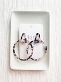 Hoopla Earring in Blonde Tortoise Shell