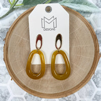 Myra Earrings - Mustard