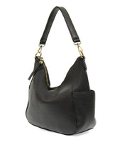 Trish Convertible Hobo Bag - Black