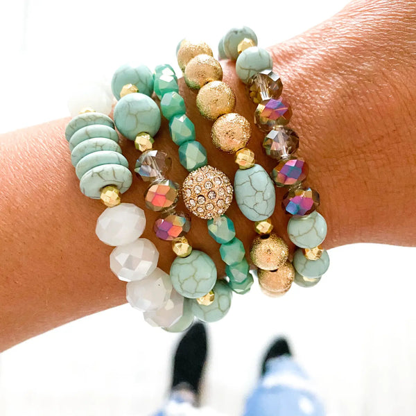 Mint Turquoise Bracelet Stack