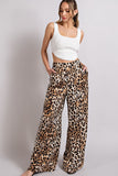 LEOPARD PRINT POCKET PANTS